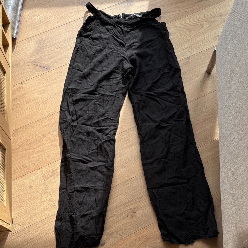 Lioness Black linen pants